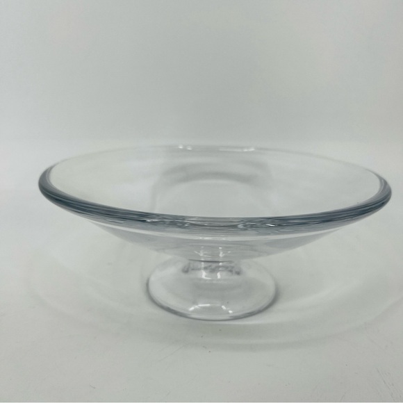 Simon Pearce Hand Blown Clear Crystal Pedestal Compote, Centerpiece Bowl Rare - Picture 14 of 16